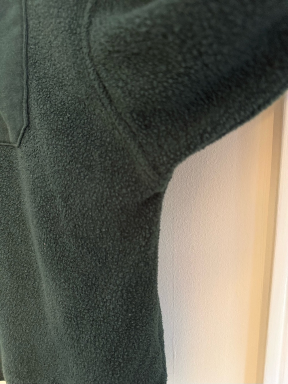 Aerie Sherpa Quarter Zip Pullover Women's Large Green Fleece Cozy - Picture 4 of 13